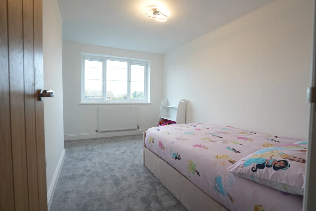 Second child's bedroom at the refurbished Cold Norton house