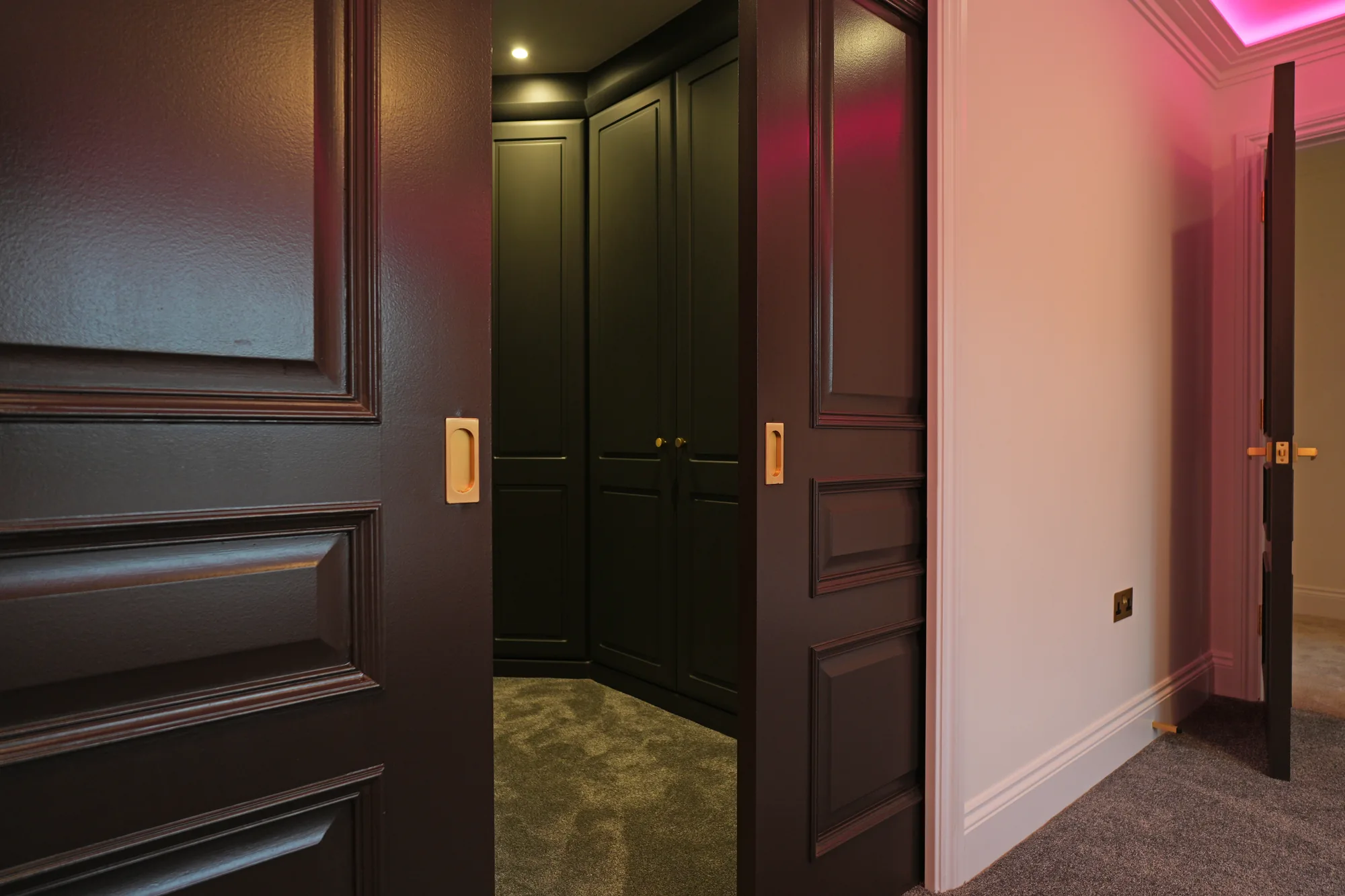 Dark internal doors