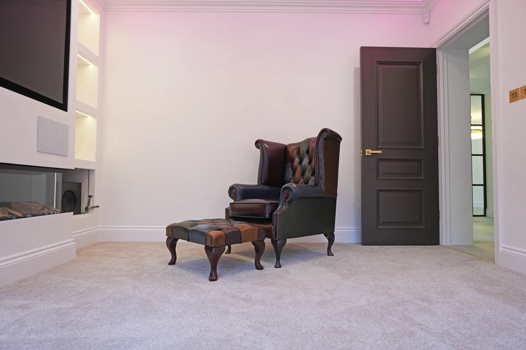 Living room with bespoke joinery